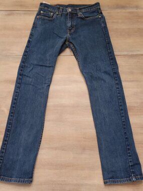 Levi’s 513 Slim Straight Jeans 28x30 Dark Wash Blue Denim Men’s Classic